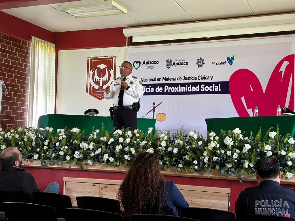 Participa Policía de Chiautempan en Foro Nacional de Justicia Cívica y Proximidad Social